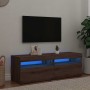 Muebles TV con luces LED 2 uds madera ingeniería roble artisan de , Muebles TV - Ref: Foro24-856312, Precio: 87,70 €, Descuen...