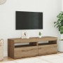 Muebles TV con luces LED 2 uds madera ingeniería roble artisan de , Muebles TV - Ref: Foro24-856312, Precio: 87,70 €, Descuen...