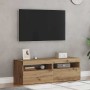 Muebles TV con luces LED 2 uds madera ingeniería roble artisan de , Muebles TV - Ref: Foro24-856312, Precio: 87,70 €, Descuen...