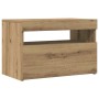 Muebles TV con luces LED 2 uds madera ingeniería roble artisan de , Muebles TV - Ref: Foro24-856312, Precio: 87,70 €, Descuen...