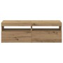 Muebles TV con luces LED 2 uds madera ingeniería roble artisan de , Muebles TV - Ref: Foro24-856312, Precio: 87,70 €, Descuen...