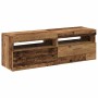 Muebles de TV con luces LED 2 uds madera ingeniería envejecida de , Muebles TV - Ref: Foro24-856310, Precio: 87,70 €, Descuen...