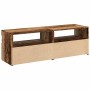 Muebles de TV con luces LED 2 uds madera ingeniería envejecida de , Muebles TV - Ref: Foro24-856310, Precio: 87,70 €, Descuen...