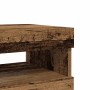 Muebles de TV con luces LED 2 uds madera ingeniería envejecida de , Muebles TV - Ref: Foro24-856310, Precio: 87,70 €, Descuen...