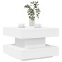 Mesa de centro giratoria 360 grados blanco 50x50x34,5 cm de , Mesas de centro - Ref: Foro24-858470, Precio: 72,98 €, Descuent...