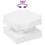 Mesa de centro giratoria 360 grados blanco 50x50x34,5 cm de , Mesas de centro - Ref: Foro24-858470, Precio: 72,98 €, Descuent...