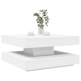Mesa de centro giratoria 360 grados blanco 70x70x34,5 cm de , Mesas de centro - Ref: Foro24-858479, Precio: 84,10 €, Descuent...