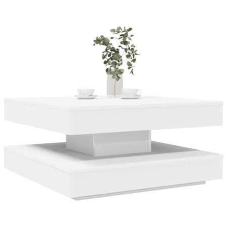Mesa de centro giratoria 360 grados blanco 70x70x34,5 cm de , Mesas de centro - Ref: Foro24-858479, Precio: 84,10 €, Descuent...