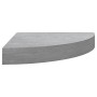 Estante de esquina de pared MDF gris hormigón 25x25x3,8 cm en Estanterías | Comprar online en Foru.es