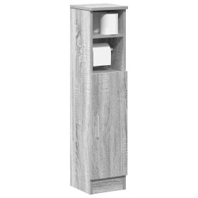 Mueble de baño con portarrollos gris Sonoma 20,5x22x90 cm de , Muebles de baño - Ref: Foro24-858502, Precio: 34,46 €, Descuen...