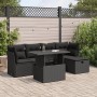Set de sofás de jardín 6 piezas y cojines ratán sintético negro de , Conjuntos de jardín - Ref: Foro24-3326136, Precio: 426,8...