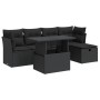 Set de sofás de jardín 6 piezas y cojines ratán sintético negro de , Conjuntos de jardín - Ref: Foro24-3326136, Precio: 426,8...