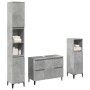 Set muebles de baño 2 piezas madera contrachapada gris hormigón de , Muebles de baño - Ref: Foro24-3324950, Precio: 211,23 €,...