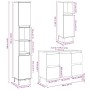 Set muebles de baño 2 piezas madera contrachapada gris hormigón de , Muebles de baño - Ref: Foro24-3324950, Precio: 211,23 €,...