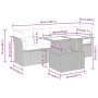 Set de muebles de jardín 5 pzas y cojines ratán sintético negro de , Conjuntos de jardín - Ref: Foro24-3326086, Precio: 374,2...