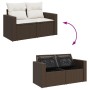 Set de sofás de jardín 10 pzas y cojines ratán sintético marrón de , Conjuntos de jardín - Ref: Foro24-3326067, Precio: 586,4...