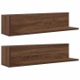 Estantes de pared 2 uds madera roble marrón 75x16,5x16,5 cm de , Estantes y estanterías - Ref: Foro24-860037, Precio: 36,99 €...