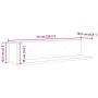 Estantes de pared 2 uds madera roble marrón 75x16,5x16,5 cm de , Estantes y estanterías - Ref: Foro24-860037, Precio: 36,99 €...