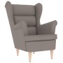 Sillón de tela gris taupe 74x84x100 cm de , Sillones - Ref: Foro24-4016901, Precio: 259,53 €, Descuento: %
