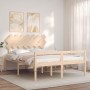 Cama para personas mayores con cabecero madera maciza 140x200cm de vidaXL, Camas y somieres - Ref: Foro24-3195546, Precio: 14...