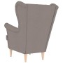 Sillón de tela gris taupe 74x84x100 cm de , Sillones - Ref: Foro24-4016901, Precio: 259,53 €, Descuento: %