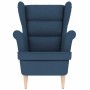Sillón de tela azul 74x84x100 cm de , Sillones - Ref: Foro24-4016903, Precio: 240,66 €, Descuento: %