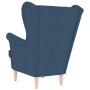Sillón de tela azul 74x84x100 cm de , Sillones - Ref: Foro24-4016903, Precio: 240,66 €, Descuento: %