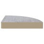 Estante de esquina de pared 2 uds MDF gris hormigón 25x25x3,8cm en Estanterías | Comprar online en Foru.es