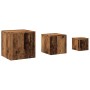 Mesas auxiliares 3 uds madera de ingeniería madera envejecida de , Mesas auxiliares - Ref: Foro24-856676, Precio: 79,13 €, De...