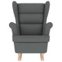 Silla mecedora de tela gris oscuro 74x90x102 cm de , Sillones - Ref: Foro24-4016920, Precio: 195,19 €, Descuento: %