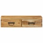 Mueble de TV de pared madera maciza de acacia 80x30x19 cm de , Almacenamiento para CD y DVD - Ref: Foro24-4017463, Precio: 92...