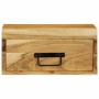 Mesita de noche de pared madera maciza de acacia de , Mesitas de noche - Ref: Foro24-4017454, Precio: 70,26 €, Descuento: %