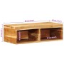 Mueble de TV de pared madera maciza de acacia 60x30x19 cm de , Almacenamiento para CD y DVD - Ref: Foro24-4017475, Precio: 60...