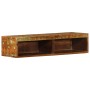 Mueble de TV de pared madera maciza reciclada 80x30x19 cm de , Almacenamiento para CD y DVD - Ref: Foro24-4017477, Precio: 68...