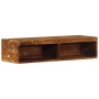 Mueble de TV de pared madera maciza reciclada 80x30x19 cm de , Almacenamiento para CD y DVD - Ref: Foro24-4017477, Precio: 68...