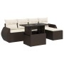 Set sofás de jardín 6 piezas y cojines ratán sintético marrón de , Conjuntos de jardín - Ref: Foro24-3326624, Precio: 441,44 ...