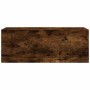 Mueble de pared baño madera ingeniería roble ahumado 80x25x30cm de , Tocadores de baño - Ref: Foro24-860080, Precio: 57,26 €,...