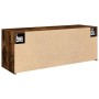 Mueble de pared baño madera ingeniería roble ahumado 80x25x30cm de , Tocadores de baño - Ref: Foro24-860080, Precio: 57,26 €,...