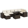 Set comedor de jardín 5 piezas y cojines ratán sintético marrón de , Conjuntos de jardín - Ref: Foro24-3327953, Precio: 563,6...