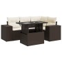 Set comedor de jardín 5 piezas y cojines ratán sintético marrón de , Conjuntos de jardín - Ref: Foro24-3326794, Precio: 416,2...