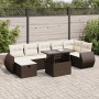Set sofás de jardín 8 piezas y cojines ratán sintético marrón de , Conjuntos de jardín - Ref: Foro24-3327913, Precio: 565,11 ...