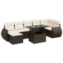 Set sofás de jardín 8 piezas y cojines ratán sintético marrón de , Conjuntos de jardín - Ref: Foro24-3327913, Precio: 565,11 ...