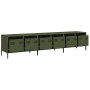 Mueble TV acero laminado en frío verde oliva 202x39x43,5 cm de , Muebles TV - Ref: Foro24-3307153, Precio: 212,44 €, Descuent...