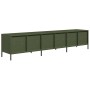 Mueble TV acero laminado en frío verde oliva 202x39x43,5 cm de , Muebles TV - Ref: Foro24-3307153, Precio: 212,44 €, Descuent...