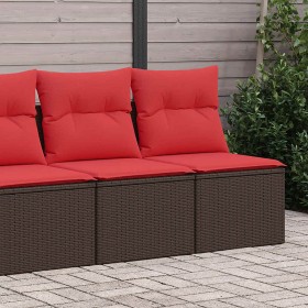Set sofás jardín y cojines 2 pzas ratán sintético acacia marrón de , Conjuntos de jardín - Ref: Foro24-3325250, Precio: 148,7...