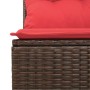 Set sofás jardín y cojines 2 pzas ratán sintético acacia marrón de , Conjuntos de jardín - Ref: Foro24-3325250, Precio: 148,7...