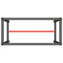 Estructura banco de trabajo metal negro y rojo mate 110x50x79cm de , Patas para mesas - Ref: Foro24-151450, Precio: 74,56 €, ...