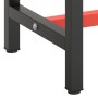 Estructura banco de trabajo metal negro y rojo mate 110x50x79cm de , Patas para mesas - Ref: Foro24-151450, Precio: 74,56 €, ...
