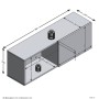 FMD Perchero de pared con compartimento negro 99,1x27,2x33 cm de , Percheros para sombreros y abrigos - Ref: Foro24-444234, P...