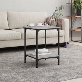 Mesa de centro madera de ingeniería gris Sonoma 40x40x55 cm de , Mesas de centro - Ref: Foro24-832826, Precio: 36,08 €, Descu...